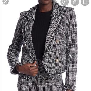 Rich Girl Tweed Blazer Dress and chain matching Set  (A040)